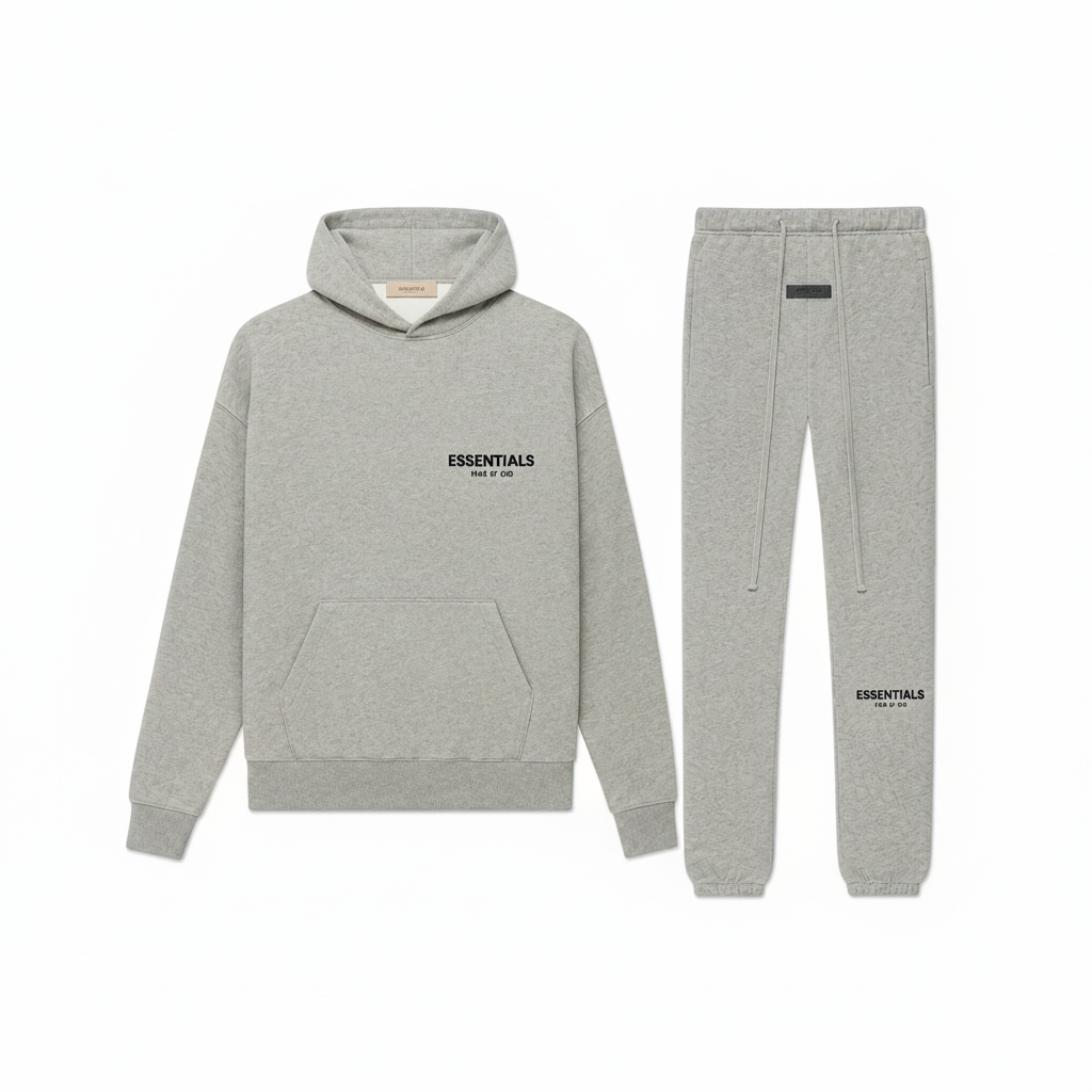 Essentials gris hoodie + jogging 1:1
