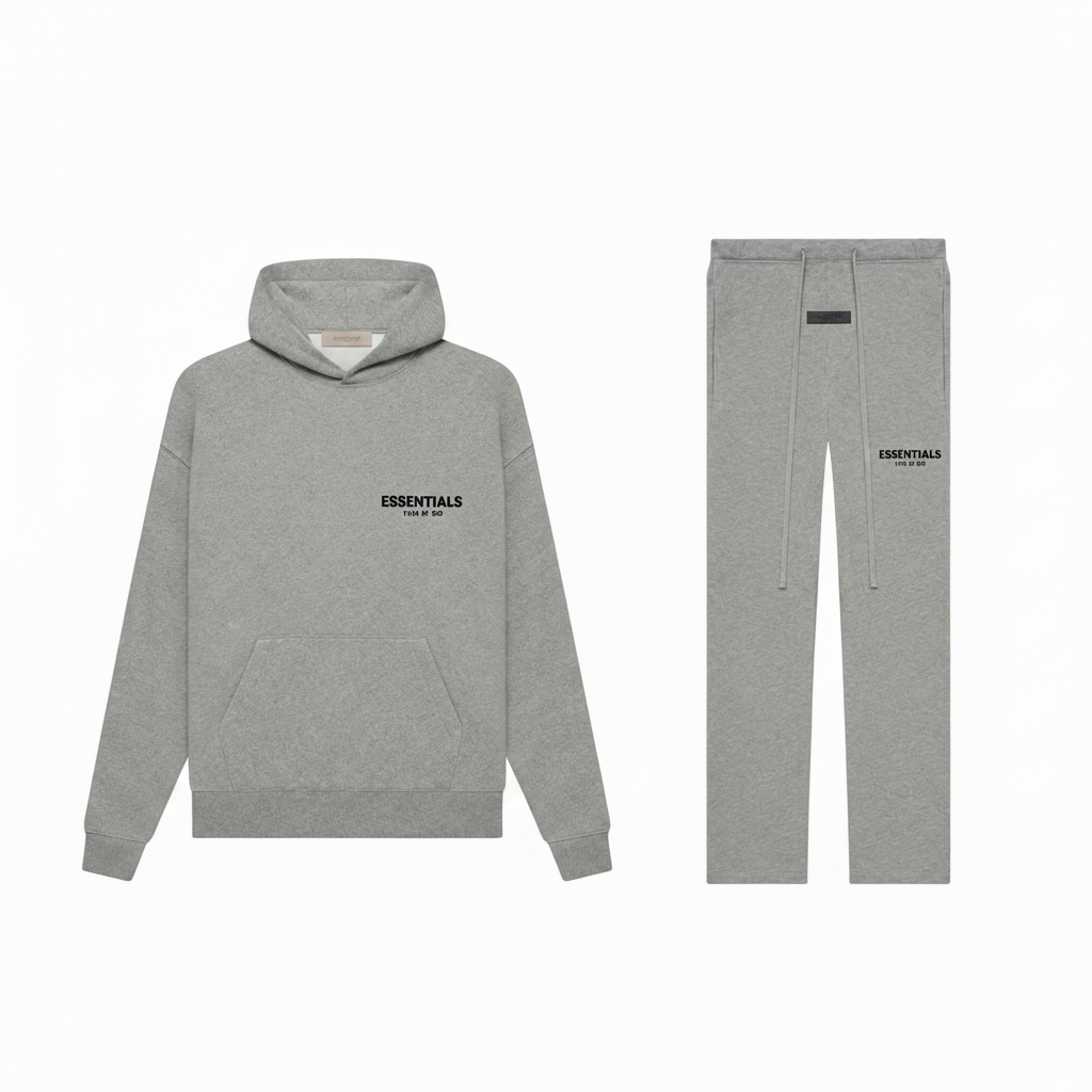 Gris chiné hoodie + jogging 1:1